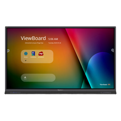 Viewsonic ViewBoard 52serie touchscreen - 86inch - 4K - Android 9.0 - IR 400 nits - USB-C - DP - 2x15W + sub 15W + array mic 8/64GB [IFP8652-1B]