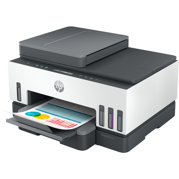 HP MULTIF. INK A4 COLORE, SMART TANK 7305, 15PPM, ADF, FRONTE / RETRO, USB/WIFI, 4 IN 1 [28B75A]