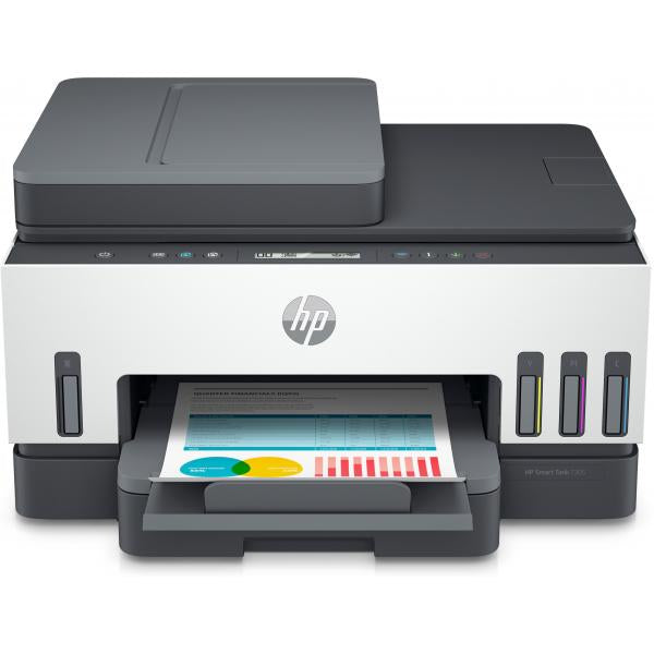 HP MULTIF. INK A4 COLORE, SMART TANK 7305, 15PPM, ADF, FRONTE / RETRO, USB/WIFI, 4 IN 1 [28B75A]