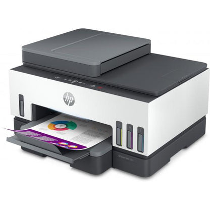 HP MULTIF. INK A4 COLORE, SMARTANK 7605, 15PPM, ADF, FRONTE / RETRO, USB/WIFI, 4 IN 1, 3 ANNI GAR REG PRODOTTO [28C02A]