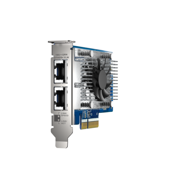 QNAP QXG-10G2T-X710 scheda di rete e adattatore Interno Ethernet 1000 Mbit/s [QXG-10G2T-X710]