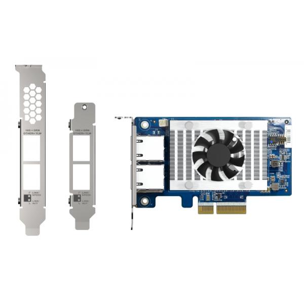 QNAP - Dual-port (10GBASE-T) 10GbE network expansion card, Intel X710, PCIe Gen3 x4 QXG-10G2T-X710 [QXG-10G2T-X710]