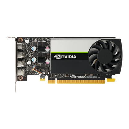 PNY VGA QUADRO T1000 LOW PROFILE 4GB GDDR6, 4x Mini DP, 4x mDP to DP adapter, 1x ATX bracket [VCNT1000-PB]