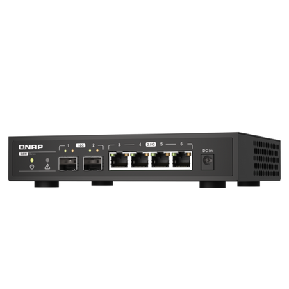 QNAP QSW-2104-2S switch di rete Non gestito 2.5G Ethernet Nero [QSW-2104-2S]
