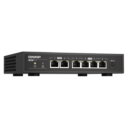 QNAP QSW-2104-2T switch di rete Non gestito 2.5G Ethernet (100/1000/2500) Nero [QSW-2104-2T]