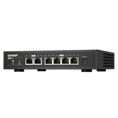 QNAP QSW-2104-2T switch di rete Non gestito 2.5G Ethernet (100/1000/2500) Nero [QSW-2104-2T]