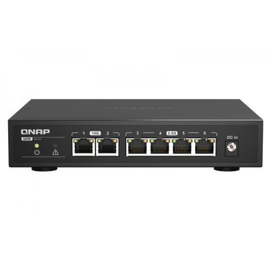 QNAP QSW-2104-2T switch di rete Non gestito 2.5G Ethernet (100/1000/2500) Nero [QSW-2104-2T]