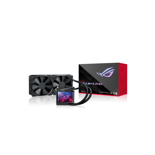 ASUS DISSIPATORE A LIQUIDO ROG RYUJIN 240 II DISPLAY LCD, 2X120MM RADIATOR FAN 2000PWM [90RC00A0-M0UAY0]