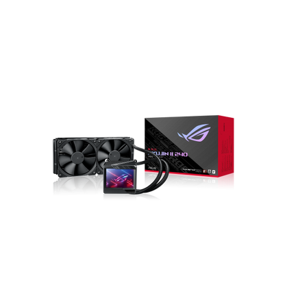 ASUS DISSIPATORE A LIQUIDO ROG RYUJIN 240 II DISPLAY LCD, 2X120MM RADIATOR FAN 2000PWM [90RC00A0-M0UAY0]