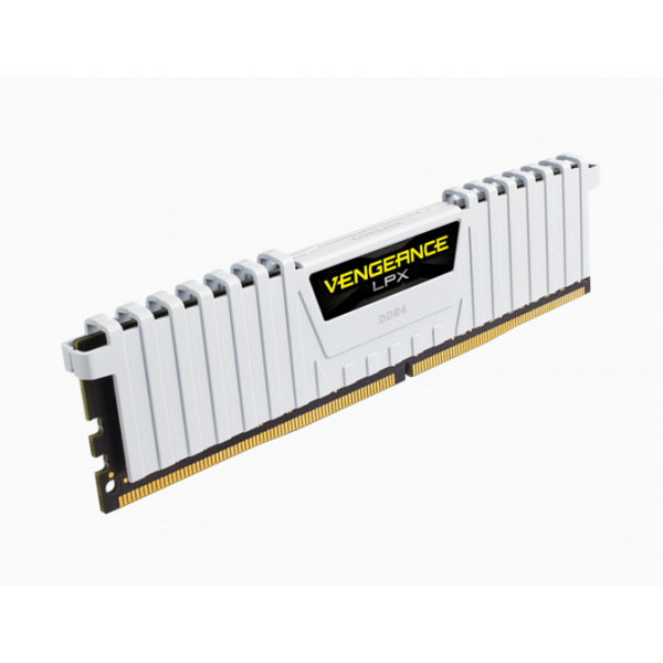 CORSAIR RAM VENGEANCE LPX 16GB 2x8GB DDR4 3200 PC4-25600 C16 1.35V DESKTOP MEMORY - WHITE [CMK16GX4M2E3200C16W]