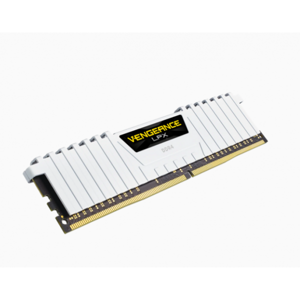 CORSAIR RAM VENGEANCE LPX 16GB 2x8GB DDR4 3200 PC4-25600 C16 1.35V DESKTOP MEMORY - WHITE [CMK16GX4M2E3200C16W]