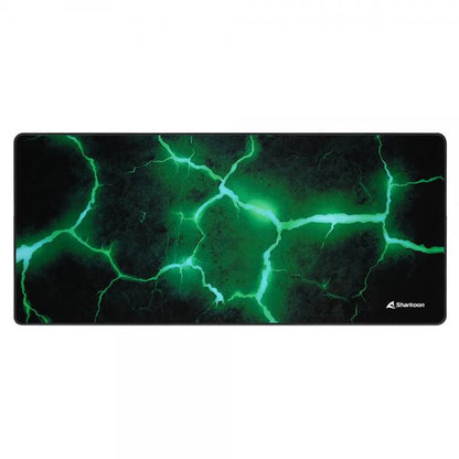 Sharkoon SKILLER SGP30 Computer Gaming Mouse Pad Black, Green [SKILLERSGP30XXLSTONE] 