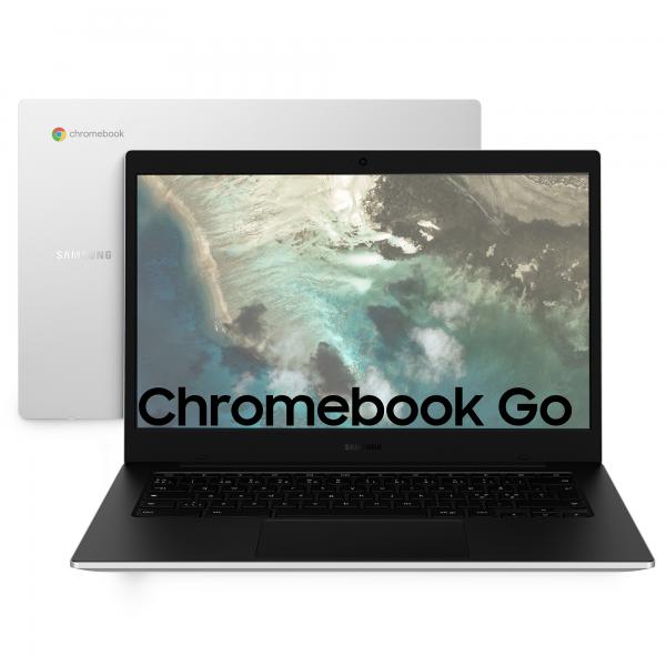 Samsung Galaxy Chromebook Go 35,6 cm (14") HD Intel Celeron N N4500 4 GB LPDDR4x-SDRAM 64 GB eMMC Wi-Fi 6 (802.11ax) ChromeOS Argento [XE340XDA-KA1IT]