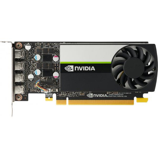 Hpinc NVIDIA T1000 4GB GDDR6 PCIe 3x16 LP/FH Quad 4xMini DP / 896 núcleos Cuda / 50W [20X22AA]