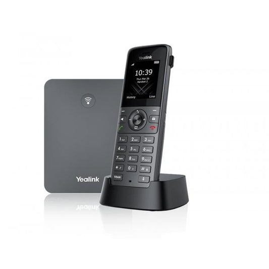 YEALINK TELEFONO CORDLESS DECT IP 8 ACCOUNT VOIP, 8 CHIAMATE, DISPLAY A COLORI, 35 ORE IN CHIAMATE [W73P]