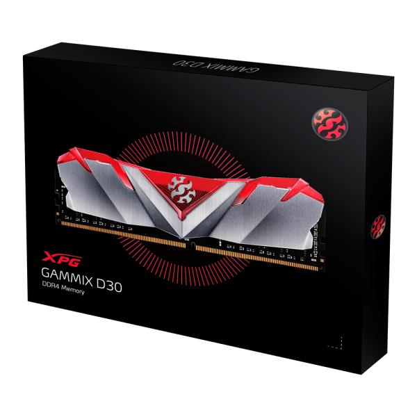 ADATA RAM GAMING XPG GAMMIX D30 16GB DDR4 3200MHZ CL16 RED EDITION [AX4U320016G16A-SR30]