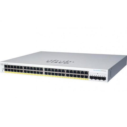 Cisco CBS220-24P-4X Gestito L2 Gigabit Ethernet (10/100/1000) Supporto Power over Ethernet (PoE) Bianco [CBS220-24P-4X-EU]