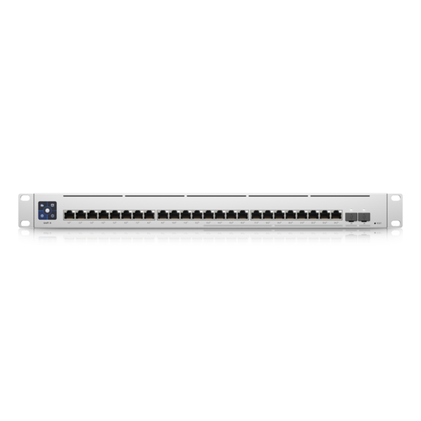 Ubiquiti - Enterprise-24-PoE-EU - UniFi Layer 3 switch with x12 2.5 GbE PoE+, x2 12 Gigabit GbE PoE+, x2 SFP+ ports, 400W total PoE availability USW-Enterprise-24-PoE-EU [USW-Enterprise-24-PoE-EU]