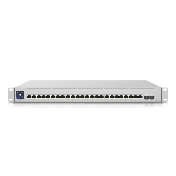 Ubiquiti - Enterprise-24-PoE-EU - UniFi Layer 3 switch with x12 2.5 GbE PoE+, x2 12 Gigabit GbE PoE+, x2 SFP+ ports, 400W total PoE availability USW-Enterprise-24-PoE-EU [USW-Enterprise-24-PoE-EU]