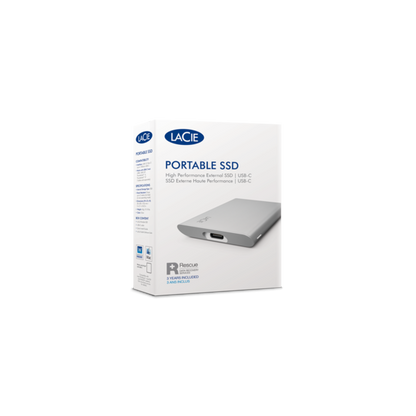 LaCie STKS1000400 External Solid State Drive 1TB Silver [STKS1000400] 