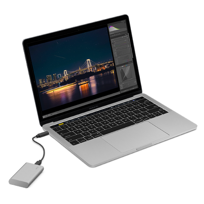 LaCie STKS1000400 unità esterna a stato solido Tecnologia Thunderbolt 1 TB USB tipo-C 3.2 Gen 2 (3.1 Gen 2) Argento [STKS1000400]