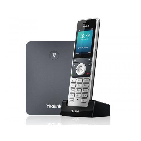 TELÉFONO IP DECT INALÁMBRICO YEALINK 10 CUENTAS VOIP, 20 LLAMADAS, BASE W70B + INALÁMBRICO [W76P] 