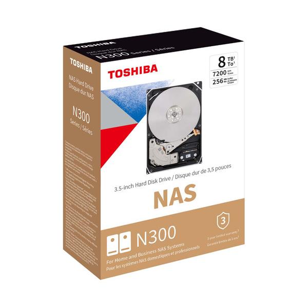 Toshiba N300 NAS 3.5" 8 TB Serial ATA III [HDWG480UZSVA]