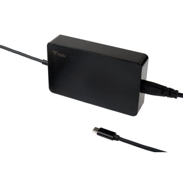 ITEK ALIMENTATORE UNIVERSALE PER DISPOSITIVI USB-C - 65W, SILM DESIGN [ITNBSDC65]