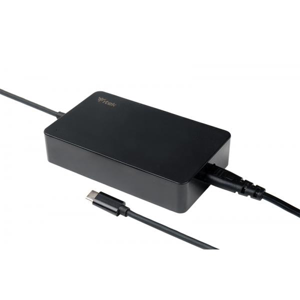 ITEK ALIMENTATORE UNIVERSALE PER DISPOSITIVI USB-C - 65W, SILM DESIGN [ITNBSDC65]