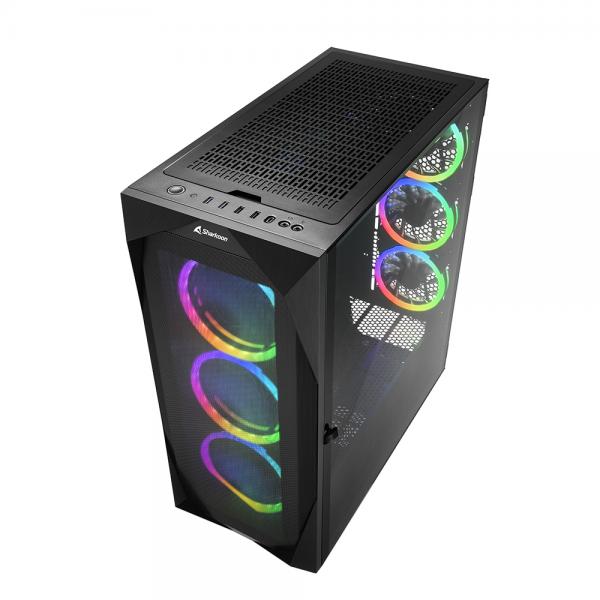 SHARKOON CASE REV300 FULL-TOWER, SIDE GLASS - BLACK [REV300]