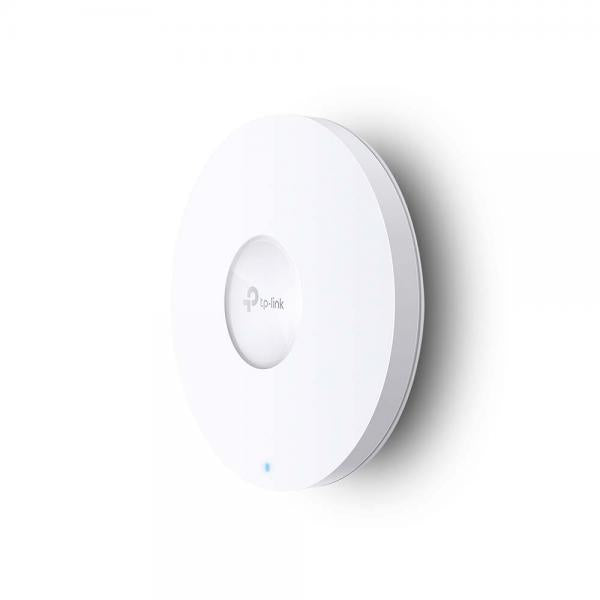 TP-Link - EAP610 - AX1800 Ceiling Mount Dual-Band Wi-Fi 6 Access Point, 1 Gigabit RJ45 Port, 574Mbps at 2.4 GHz + 1201 Mbps at 5 GHz, 802.3at POE and 12V DC, 4xInternal Antennas, MU-MIMO, S [EAP610]