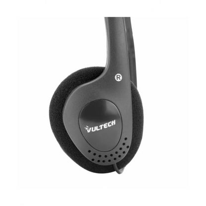 VULTECH HEADPHONES WITH MICROPHONE HS-01 REV 2.2, DOUBLE 3.5MM JACK + ADAPTER [HS-01 REV. 2.2]