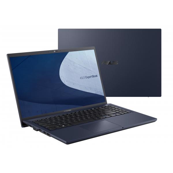 ASUS ExpertBook B1 B1500CEAE-BQ1671R Laptop 39.6 cm (15.6") Full HD Intel Core i7 i7-1165G7 8 GB DDR4-SDRAM 512 GB SSD Wi-Fi 6 (802.11ax) Windows 10 Pro Black [90NX0441-M20310] 