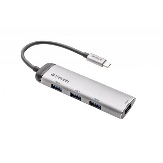 Verbatim Hub Multiporta USB-C Quattro porte USB 3.2 Gen 1 [49147]