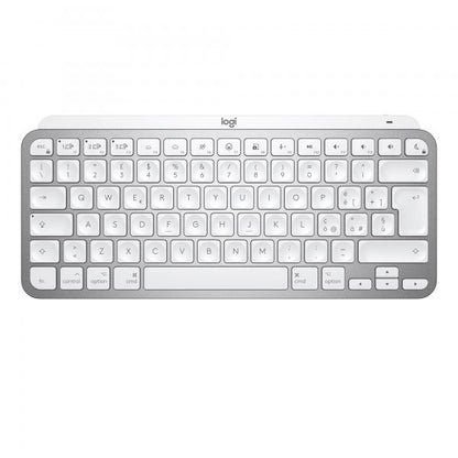 Logitech MX Keys Mini per Mac Tastiera Wireless, Minimal, Compatta, Bluetooth, Tasti Retroilluminati, USB-C, Digitazione Tattile, Compatibile con Apple macOS, iPad OS, in Metallo [920-010522]