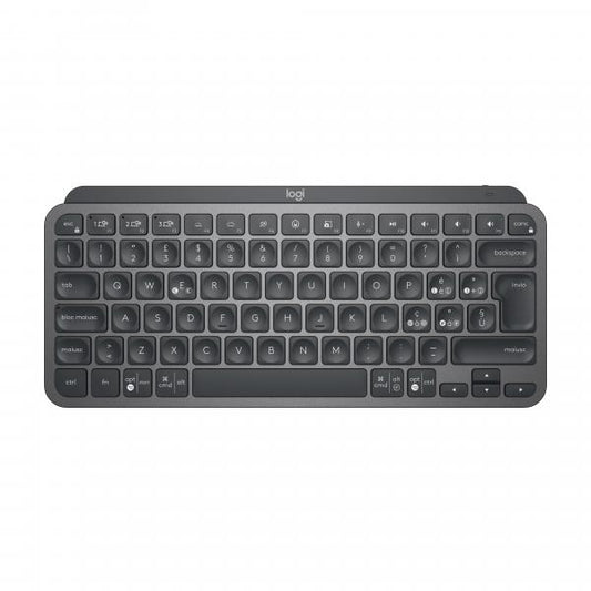 Logitech MX Keys Mini Tastiera Illuminata Wireless, Minimal, Compatta, Bluetooth, Retroilluminata, USB-C, Compatibile con Apple macOS, iOS, Windows, Linux, Android, in Metallo [920-010488]