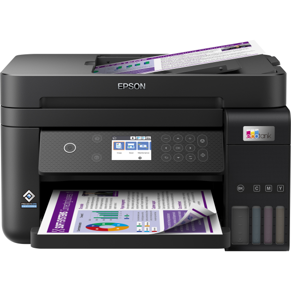 EPSON MULTIF. TINTA DE COLOR A4, ECOTANK ET-3850, 33PPM, ADF, DÚPLEX, USB/WIFI, 3 EN 1 [C11CJ61402]