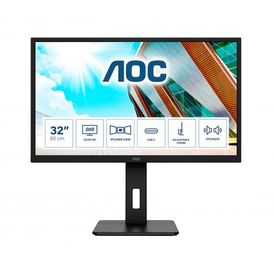 AOC Q32P2CA Monitor PC 80 cm (31.5") 2560 x 1440 Pixel 2K Ultra HD LED Nero [Q32P2CA]