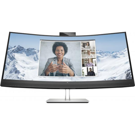 Hp E34m G4 WQHD USB-C - 34 inch - Curved - UltraWide Quad HD LED Monitor - 3440x1440 - HAS / RJ45 / USB-C / Webcam [40Z26AA#ABB]