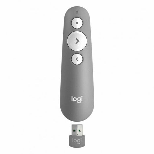 Logitech R500 puntatore wireless Bluetooth/RF Grigio [910-006520]