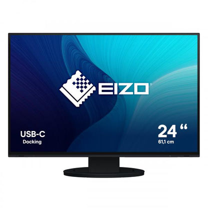 EIZO MONITOR 24.1 LED IPS 16:9 WUXGA 5MS 350 CDM, DP/HDMI, USB-C, PIVOT, MULTIMEDIA, FLEXSCAN EV2485 [EV2485-BK]