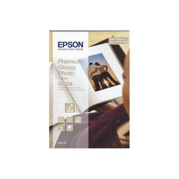 Epson Premium Glossy Photo Paper - 10x15cm - 40 Fogli [C13S042153]