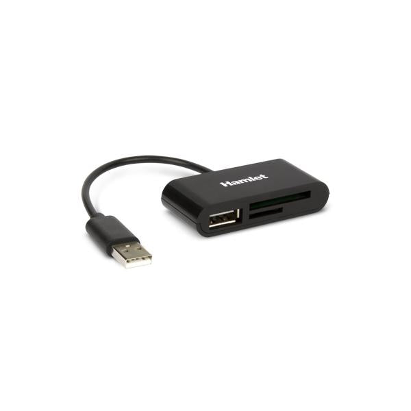 Hamlet XZR101UA Lector de Tarjetas USB 2.0 Negro [XZR101UA]