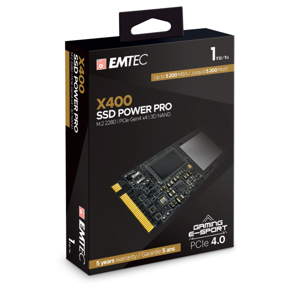 Emtec X400 M.2 1000GB PCI Express 4.0 3D NAND NVMe [ECSSD1TX400] 