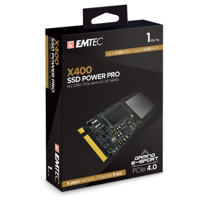 Emtec X400 M.2 1000GB PCI Express 4.0 3D NAND NVMe [ECSSD1TX400] 