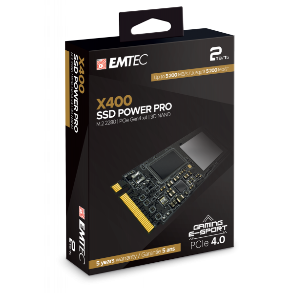 Emtec X400 M.2 2000GB PCI Express 4.0 3D NAND NVMe [ECSSD2TX400] 