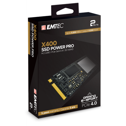 Emtec X400 M.2 2000GB PCI Express 4.0 3D NAND NVMe [ECSSD2TX400] 