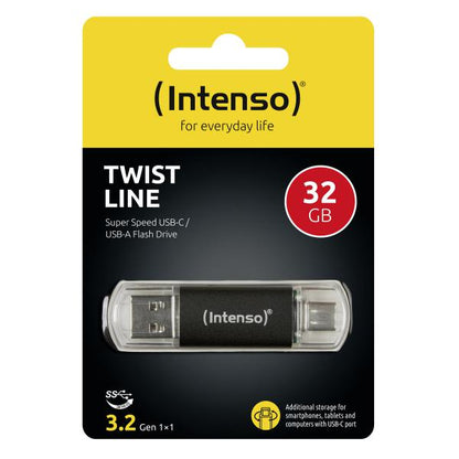 INTENSO FLASH DRIVE TWIST 32GB USB 3.2 + USB-C [3539480]