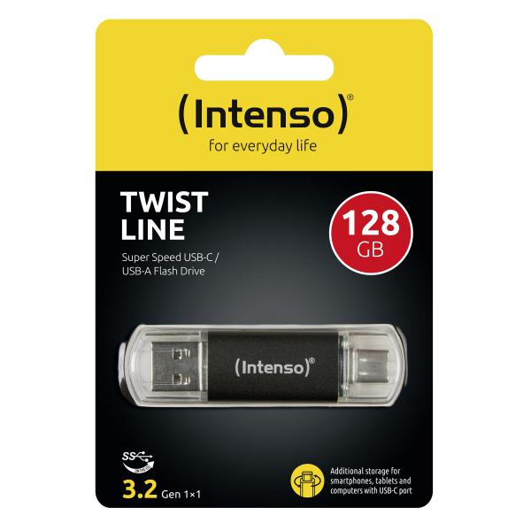 INTENSO FLASH DRIVE TWIST 128GB USB 3.2 + USB-C [3539491]