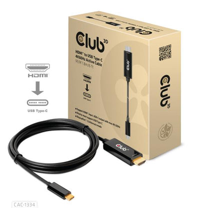 CLUB3D CAVO HDMI 2.0 TO USB C 4K 60HZ 1,8M/6FT M/M [CAC-1334]